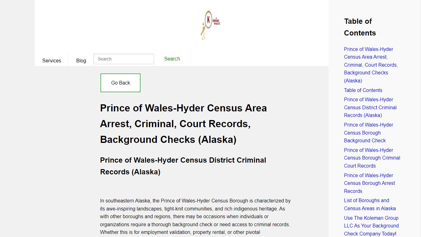 Prince of Wales-Hyder Census Area Arrest, Criminal, Court Records ...